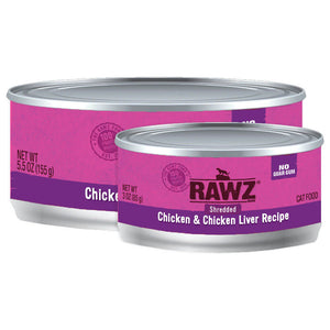 RAWZ Shredded Chicken & Chicken Liver Wet Cat Food