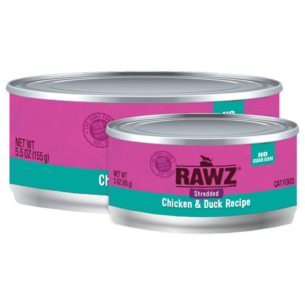 RAWZ Shredded Chicken & Duck Wet Cat Food