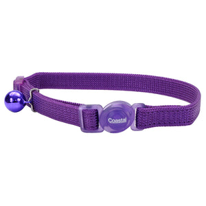 Coastal Safe Cat Adjustable Snag-Proof Breakaway Collar for Cats Purple