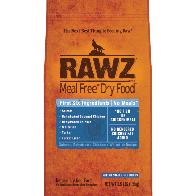 RAWZ Meal Free Salmon, Chicken, and Whitefish Dry Dog Food