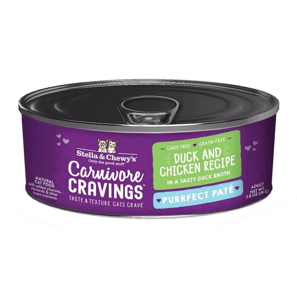 Stella & Chewy's Carnivore Cravings Purrfect Pate Duck & Chicken Recipe Wet Cat Food