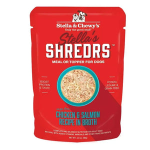 Stella & Chewy's Stella's Shredrs Chicken & Salmon Recipe in Broth Wet Dog Food