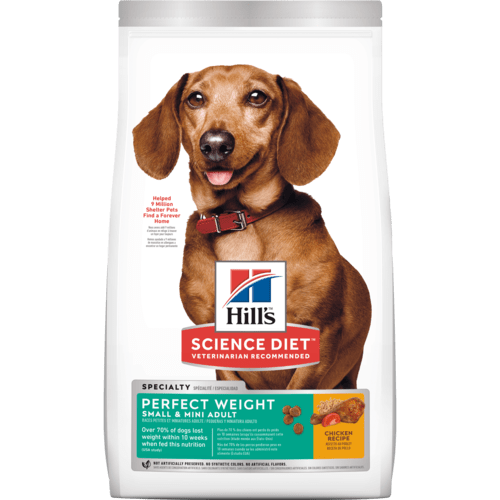 Science Diet Adult Perfect Weight Small & Mini Chicken Recipe Dry Dog Food