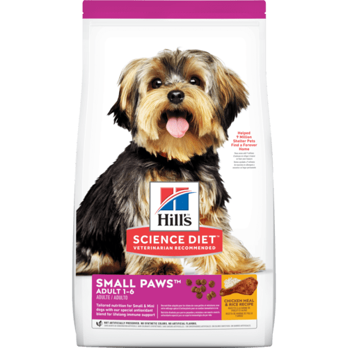 Science Diet Adult Small Paws Chicken Meal & Rice Recipe Dry Dog Food