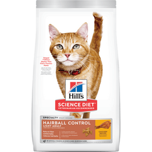 Science Diet Adult Hairball Control Light Chicken Recipe Dry Cat Food
