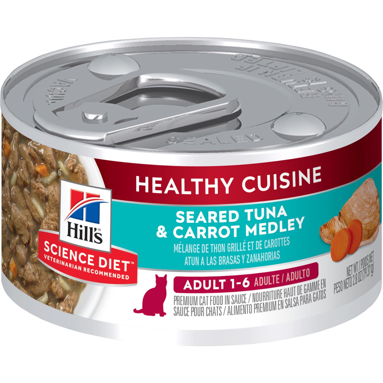 Science Diet Adult Healthy Cuisine Seared Tuna & Carrot Medley Wet Cat Food