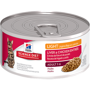 Science Diet Adult Light Liver & Chicken Wet Cat Food