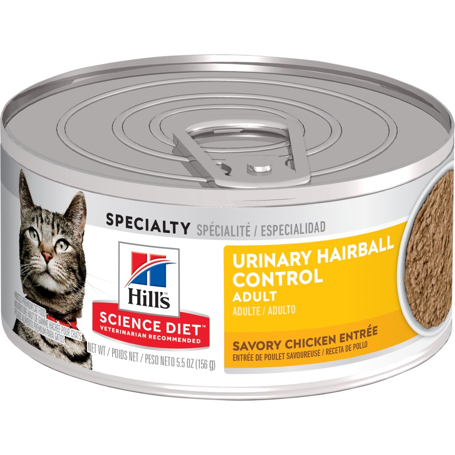 Science Diet Adult Urinary Hairball Control Savory Chicken Entrée Wet Cat Food