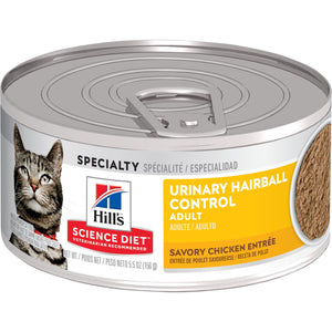Science Diet Adult Urinary Hairball Control Savory Chicken Entrée Wet Cat Food