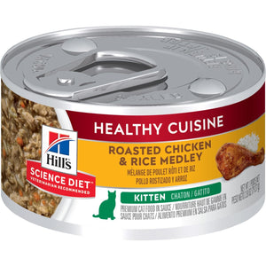 Science Diet Kitten Healthy Cuisine Roasted Chicken & Rice Medley Wet Cat Food