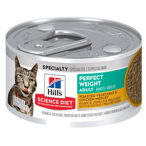 Science Diet Adult Perfect Weight Roasted Vegetable & Chicken Medley Wet Cat Food