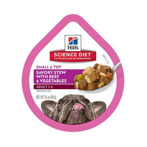 Science Diet 12 pk 3.5 oz. Small & Toy Breed Adult Beef & Vegetable Stew