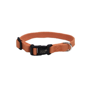 Coastal Soy Adjustable Collar 8-12" - 5/8" Pumpkin