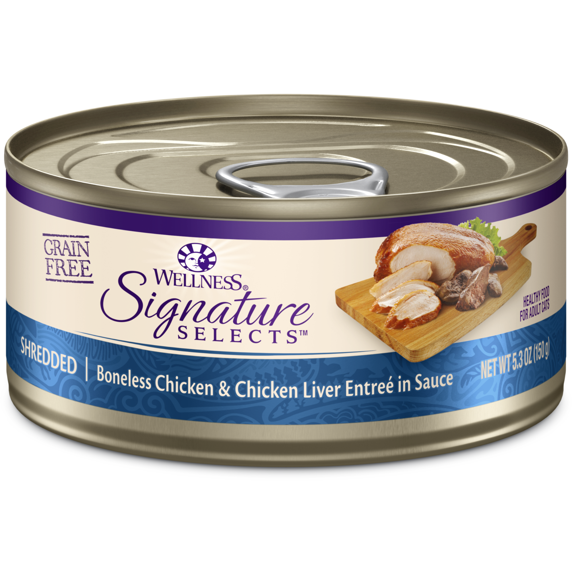 Wellness Signature Selects Shredded Chicken Chicken Liver in Sauce Wet Cat Food