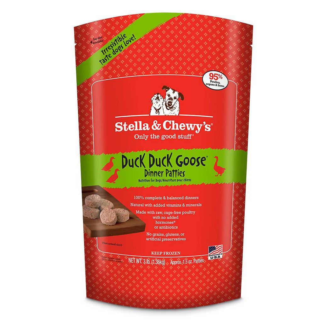 Stella & Chewy's Duck Duck Goose Dinner Patties Frozen Dog Food