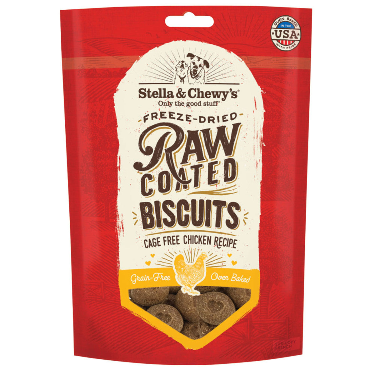 Stella & Chewy's Raw Coated Biscuits Cage Free Chicken Dog Food