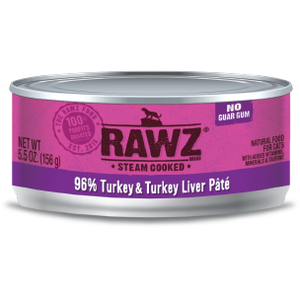 RAWZ 96% Turkey and Turkey Liver Wet Cat Food