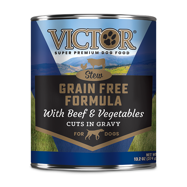 Victor Grain Free Formula with Beef & Vegetables Cuts in Gravy Wet Dog Food