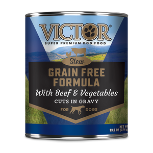 Victor Grain Free Formula with Beef & Vegetables Cuts in Gravy Wet Dog Food