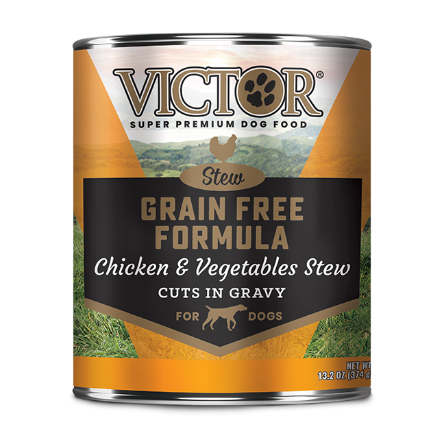 Victor Grain Free Formula Chicken & Vegetables Cuts in Gravy Wet Dog Food