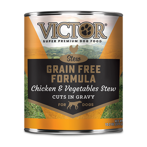 Victor Grain Free Formula Chicken & Vegetables Cuts in Gravy Wet Dog Food