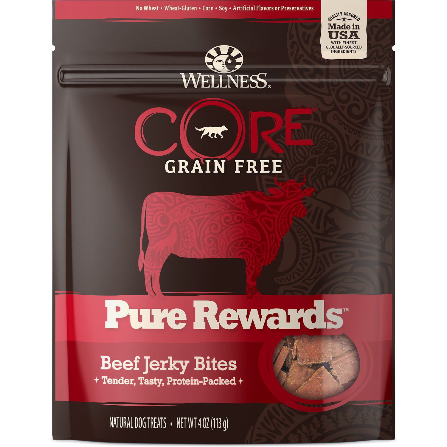 Wellness Core 4 oz. Pure Rewards Beef Jerky