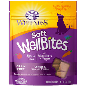 Wellness WellBites Moist & Meaty Chicken & Venison Soft Dog Treats