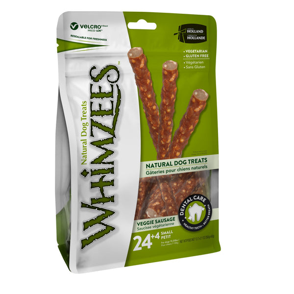 Whimzees Veggie Sausage Value Pack - Small (for dogs 15-25 lbs.)