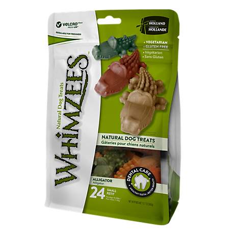 Whimzees Alligator Dental Dog Treats, 12.7 oz. Value Pack - Small (for dogs 15-25 lbs.)