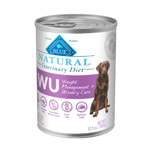 Blue Buffalo Natural Veterinary Diet WU Weight Management + Urinary Care Wet Dog Food