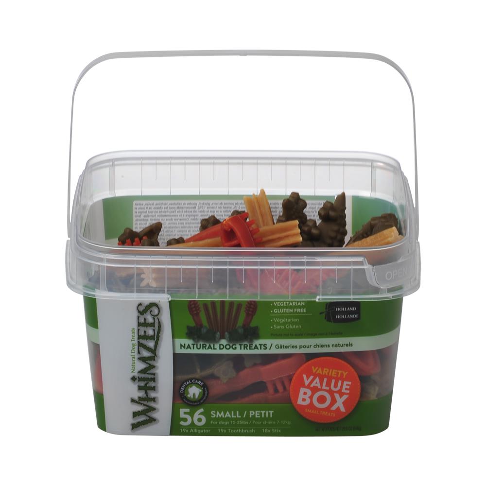 Whimzees 56 ct. Variety Pack Tub - Small (for dogs 15-25 lbs.)