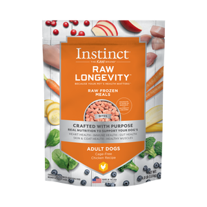Instinct Raw Longevity Cage-Free Chicken Bites Frozen Dog Food