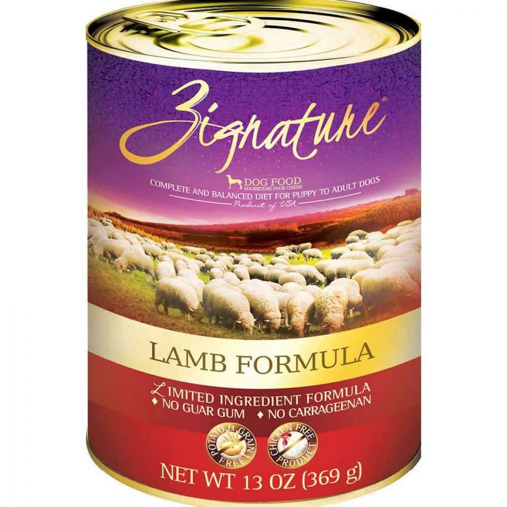 Zignature 13 oz. 12 pk Limited Ingredient Lamb Formula