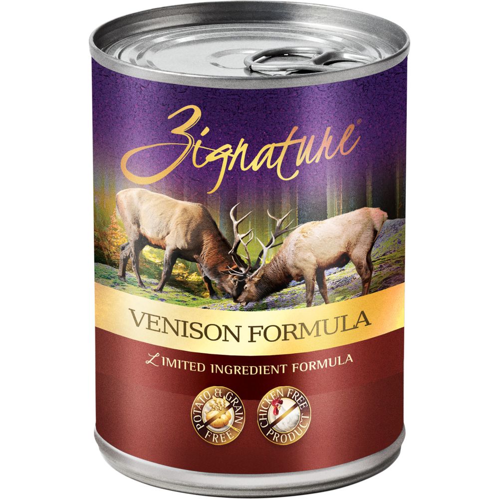 Zignature 13 oz. 12 pk Limited Ingredient Venison Formula
